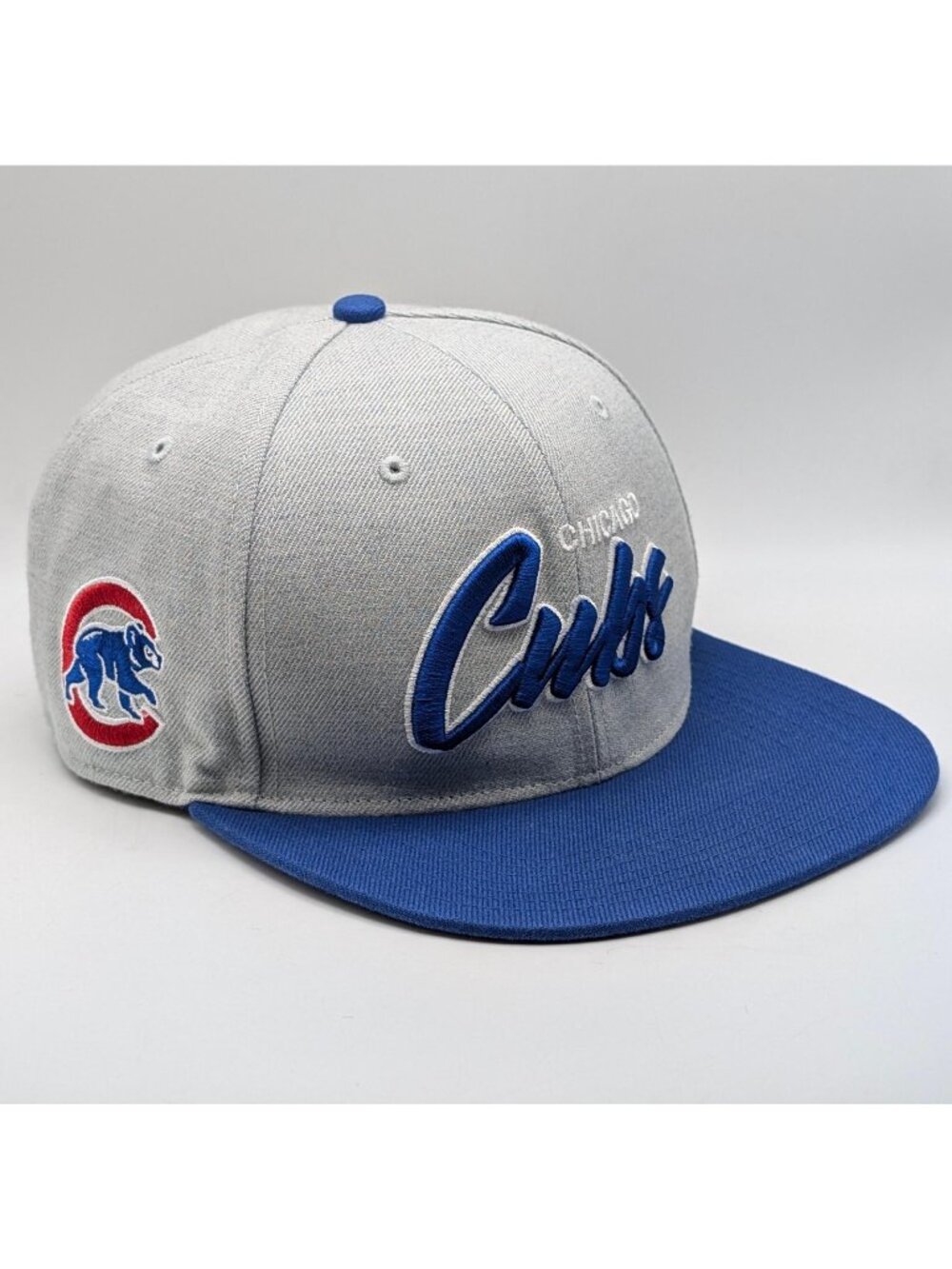 Chicago Cubs '47 Brand Hat Cap Snapback Gray MLB Baseball Flat Bill Street Wear